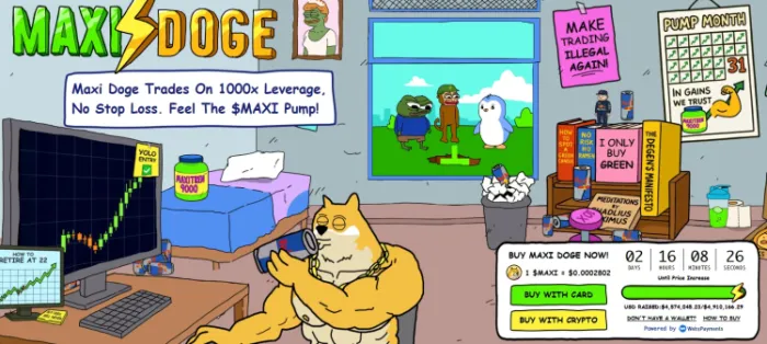 $MAXI's presale numbers.