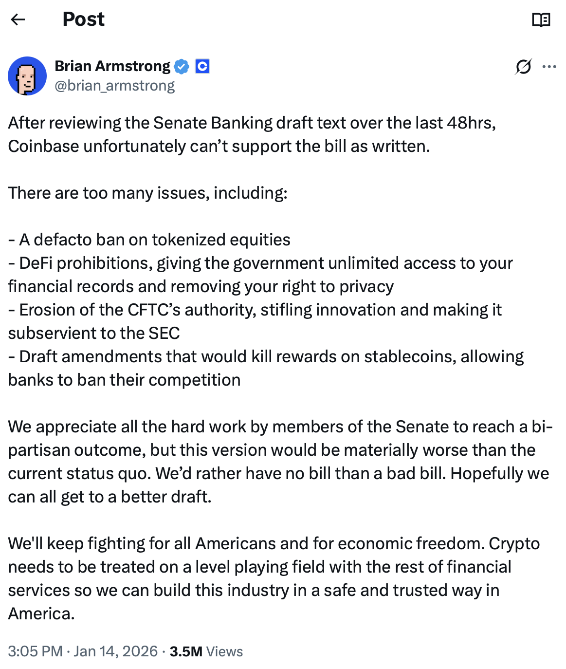 Coinbase, Banks, Bank of America, United States