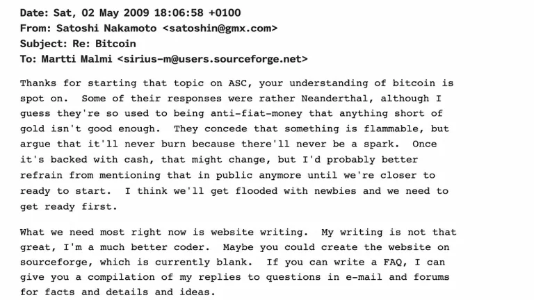 25 Lesser-Known Facts About Satoshi Nakamoto Drawn From Emails, Code, and Metadata – BitRss